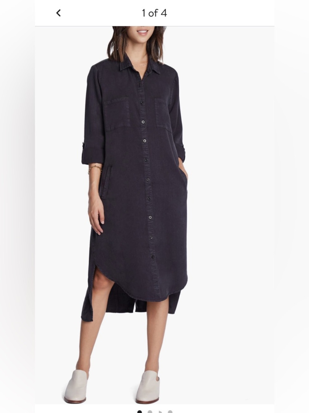 Wash Lab Denim Chill Out Shirtdress - Picture 5 of 5